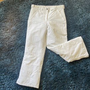 Women’s Arctic insulated snow pants - white size small